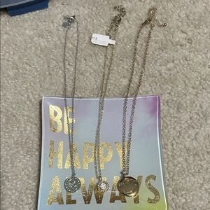 Silver and Gold Pendant Necklaces